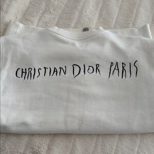 Dior Ivory Logo Sweatshirt